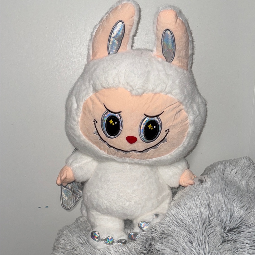 Adorable White Zimomo  Plush Toy - 31”